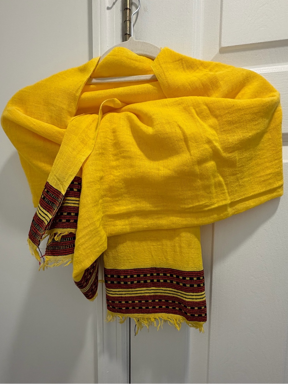 Vibrant Yellow Scarf